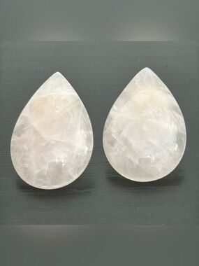 Lavender Jade Rain Drop Post Back Pierced Earrings